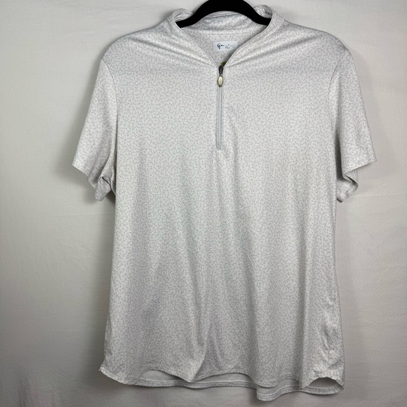 Greg Norman White Floral Golf Tee Women’s Size XL - Picture 1 of 6